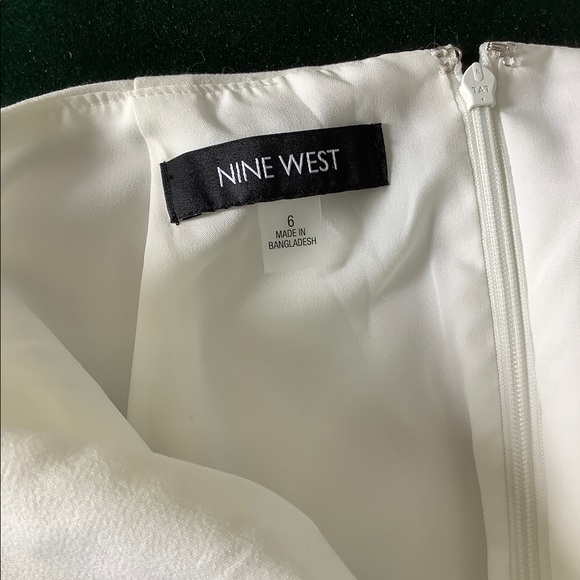 NWOT Nine West White A-Line Skirt - Picture 3 of 5